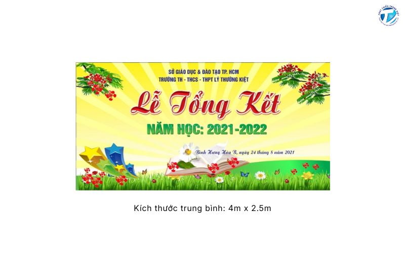 Tiêu chuẩn in ấn của một mẫu phông tổng kết cuối năm